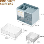 Marbrasse Desk Organizer with 3 Drawer, Desktop Organizer Storage - Image 4