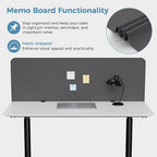 MORDEER 47.2" Privacy Desk Divider Panel, Acoustic Divider Panels - Image 4