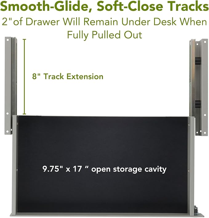 PERFECT POSTURE Max Under Desk Storage Drawer – Large Desk Drawer - Image 5