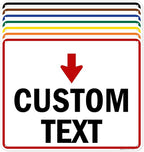 Custom Arrow, Custom Directional Sign, Down Arrow, 24x30 Inches, 55 mil thick by MySignCenter