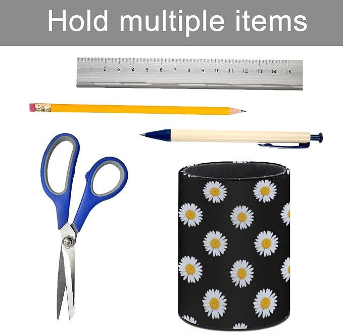 DIYYAO Personalize Sunflower Pattern Circular Pen Holder - Image 5