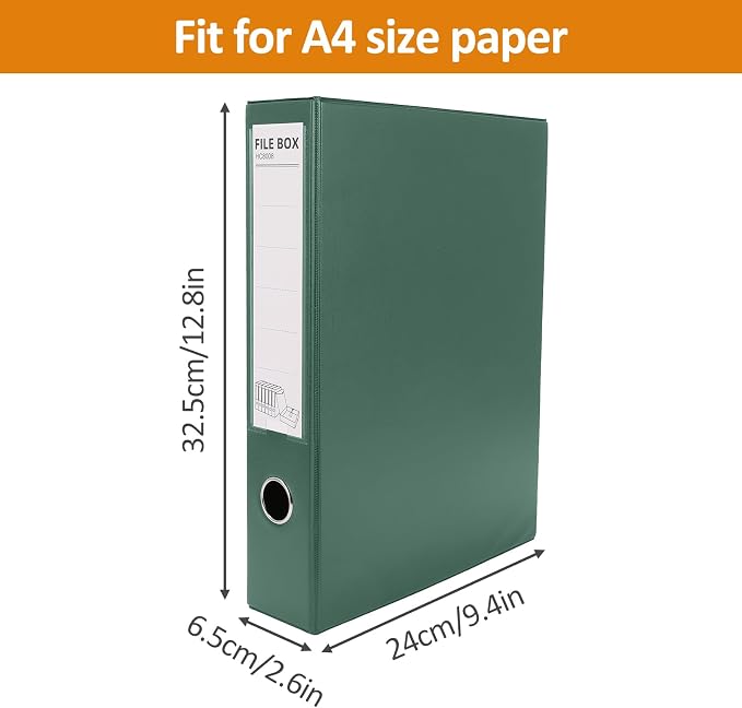 HUA JIE A4 Storage File Boxes Plastic Archives Cases - Image 2