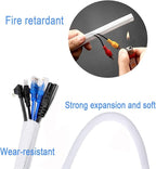 QCSIW 3/8"-50ft Braided Cable Sleeve Protector - Image 4