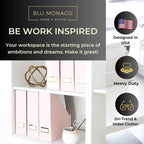 BLU MONACO Set of 6 Foldable Pink Magazine Holder - Image 2
