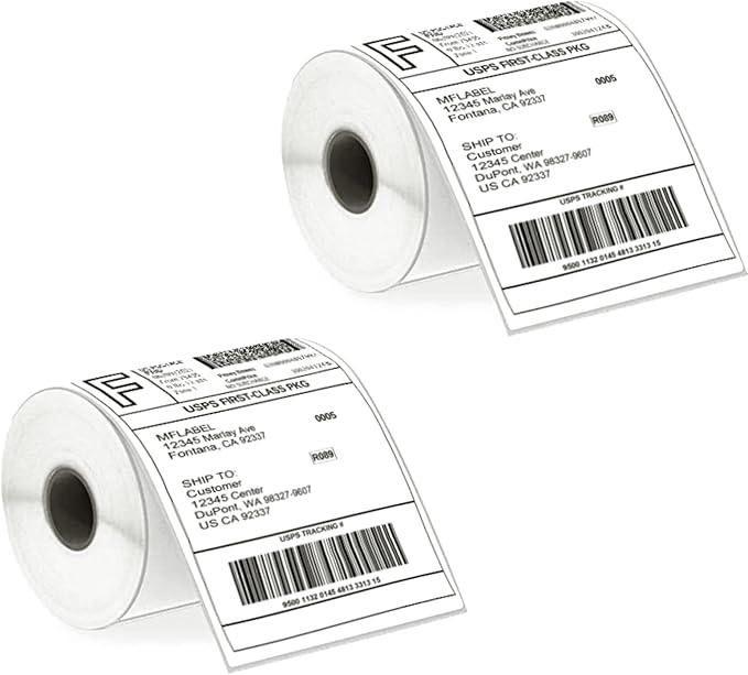 MFLABEL 4x6 Thermal Shipping Labels by MFLABEL