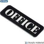 PATIKIL Office Sign, 2 Pack Acrylic 6"x2" Self Adhesive Door Sign Sticker - Image 3