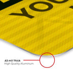 Custom Caution Sign, OSHA Sign, 12x18 Inches, 3M EGP Reflective .063 Aluminum - Image 6