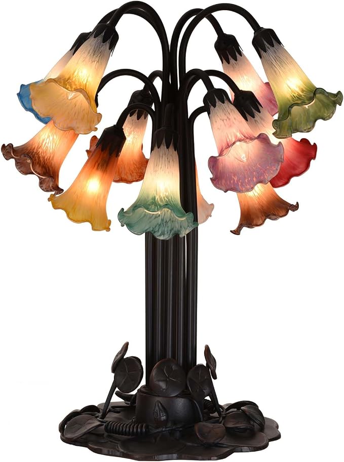 Bieye LS98S Lily Flower Blown Glass Lampshade - Image 5