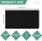 Engrowtic Dot Grid Notebook Top Spiral Notebook A5 Size Bullet Dotted Paper - Image 2