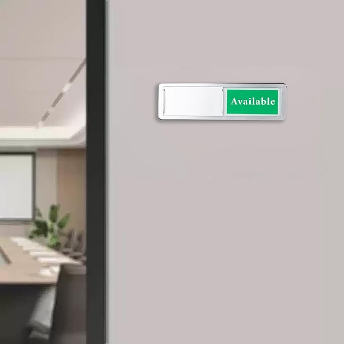 In Session or Available Door Sign, Sliding Privacy Indicator - Image 4