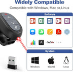Presentation Clicker PowerPoint Wireless Presenter Remote: Laser Pointer - Image 7