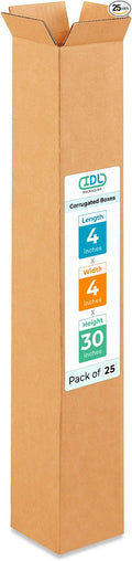 Tall Moving & Shipping Boxes 4"L x 4"W x 30"H by IDLPackaging