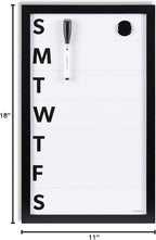 U Brands Framed Magnetic Weekly Calendar Dry Erase White Board, Office Supplies - Image 5