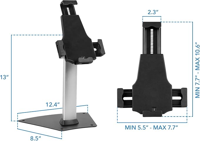 Mount-It! iPad Stand, Secure Universal Tablet Kiosk POS Locking Tablet - Image 6