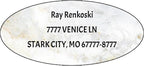 Made in USA Custom Return Address Stickers Labels Customized Mailing Label by HOOKAH+SUN