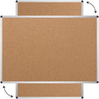 VIZ-PRO Cork Notice Board, 18 X 12 Inches, Cork Bulletin Board - Image 3