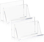 2 Pack 3x5 Index Card Display Holder Acrylic Cards Holder Stand Acrylic - Image 2