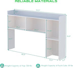 OSCHF Wooden Desktop Hutch Bookshelf - Image 3
