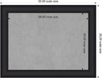 Amanti Art Black Framed Magnetic Board 25x33 Medium Vision Board - Image 2
