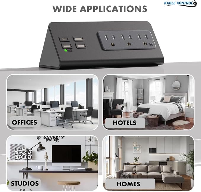 Kable Kontrol Desk Clamp Power Strip - Image 8