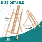 ESRICH 6 Pack 16in Wood Easels, Tabletop Easel - Image 2