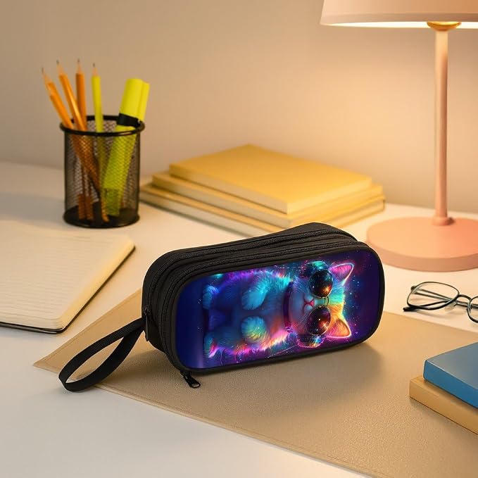 HiMagics Children's Pencil Case, Large Zipper Pencil Pouch - Image 5