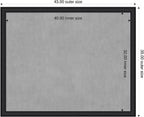 Amanti Art Black Framed Magnetic Board 35x43 X-Large Vision Board - Image 2