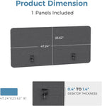 MORDEER 47.2" Privacy Desk Divider Panel, Acoustic Divider Panels - Image 2