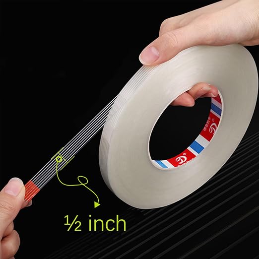 KAIY Strapping Tape 3 Roll, 1/2 inch x 60 yds Fiberglass Reinforced Packing - Image 6