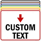 Custom Arrow, Custom Directional Sign, Down Arrow, 36x48 Inches, Rust Free by MySignCenter