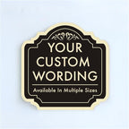 Custom Decorative Outdoor Metal Signs, Personalized Aluminum Sign by SpeedyOrders