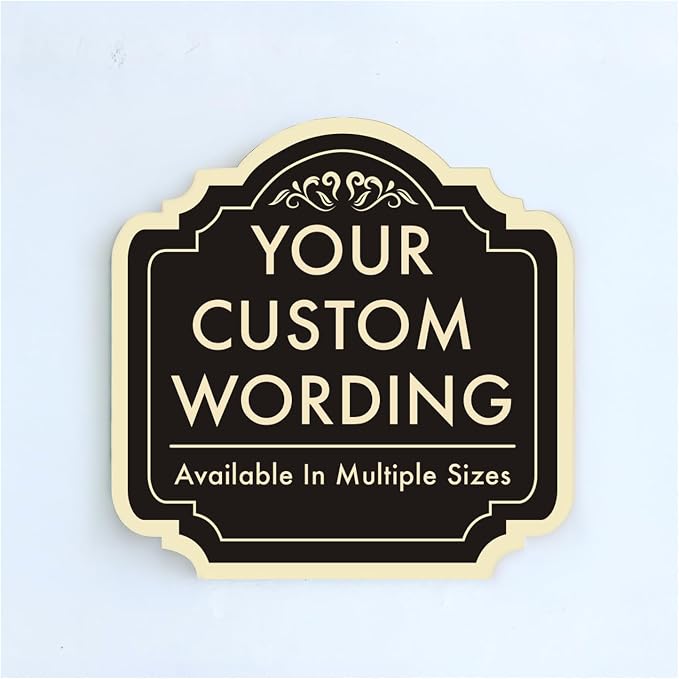 Custom Decorative Outdoor Metal Signs, Personalized Aluminum Sign by SpeedyOrders
