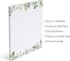 Leaf Theme Paper Stationery, 50 Sheets, Elegant Writing Paper, Pretty - Image 3