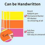 STARLIBOO Removable Colored Labels Stickers, 3X5 Inch Removable Large Label - Image 4