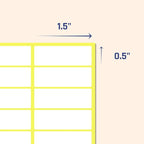 500 Pack, 1.5" x 0.5" - Image 2