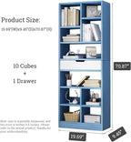 IOTXY Wooden Open Shelf Bookcase - Image 3