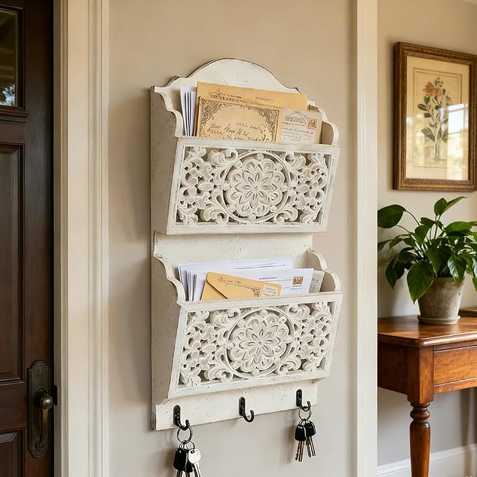 Chadechimo Rustic Key and Mail Holder - Image 6
