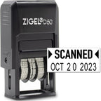 ZIGEL D50 Date Stamp with Scanned by ZIGEL
