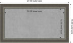 Amanti Art Silver Framed Magnetic Board 15x27 Small Vision Board - Image 3