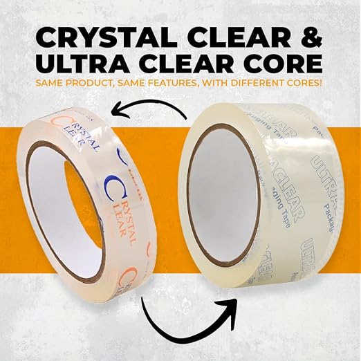 WOD CST22CC Crystal Clear See-Through Packing Tape – 3/4 inch x 110 yds. - Image 3