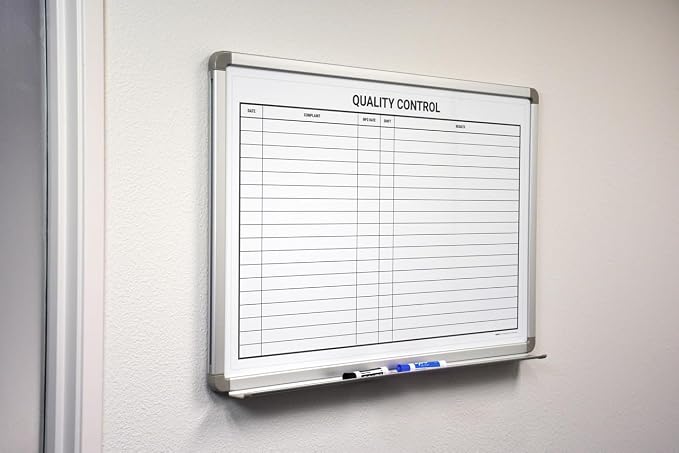 Quality Control Whiteboard 36" x 24" - Image 2