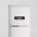 Electrical Room Door Sign for Business，Self-Adhesive Durable Modern Electrical - Image 7