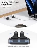 5Pack Cable Spring Holder Clips, Cord Organizer - Image 2