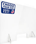 SignHero Sneeze Guard | Large, Sturdy ¼” Acrylic Plexiglass Shield | USA-Made by SignHero