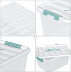 Loiycg 6 Pack Plastic Latching Box - Image 3
