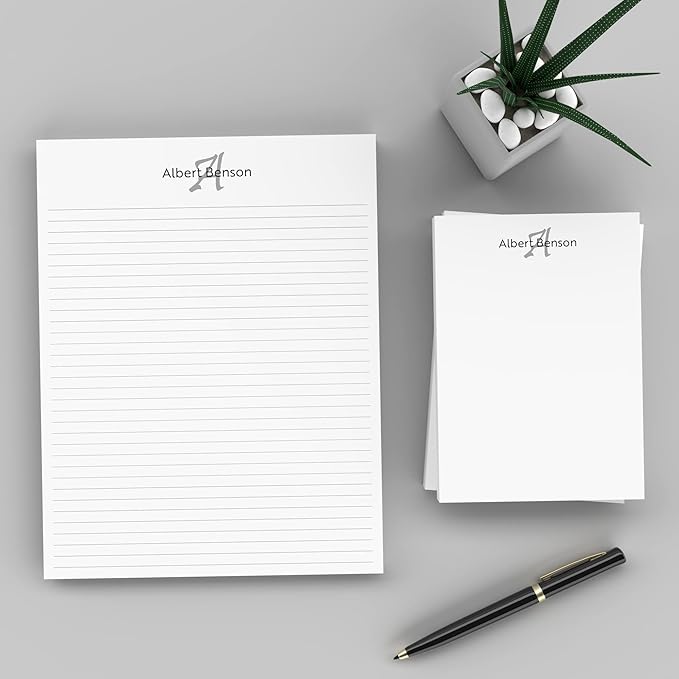 PrintPPS Personalized Monogram Notepads by PrintPPS