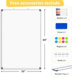 AMUSIGHT Double-Sided Magnetic Whiteboard, Large White Board Marker Board - Image 5