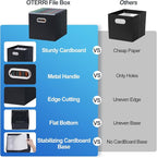 Oterri Cardboard File Organizer Box - Image 5