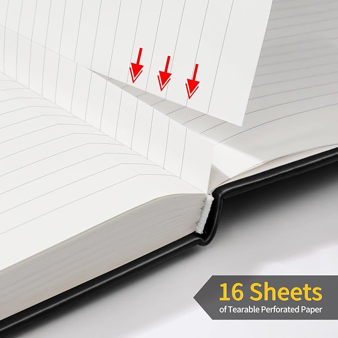 Annecy Lined Journal Notebook, Hardcover Leather Journal - Image 4