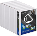 Comix Sturdy 3-Ring-Binder 1-inch D Ring Binders, 2.4mm-Thick, Hold 225 Sheets by Comix